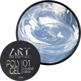 Полігель ART POLYGEL №01 Crystal Clear, 15 мл, Все варианты для вариаций: 01