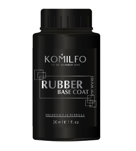 База Komilfo Rubber Base Coat - каучуковая база для гель-лака, 30 мл (без кисточки), Объем: 30 мл бочонок