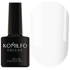Гель-лак Komilfo Deluxe Series D003 (белый, эмаль), 8 мл