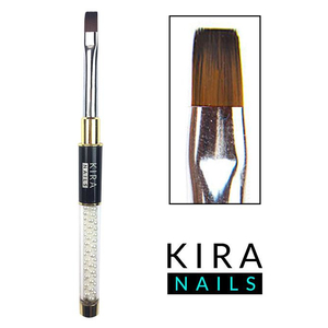 Пензлик Kira Nails Gel flat 8 (Nylon), Розмір: Gel flat 8