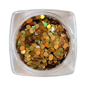 Komilfo диско дизайн №032, золото, голограмма, 2 мм, (1 г), Цвет: 032