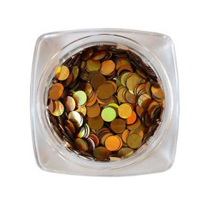 Komilfo диско дизайн №033, золото, голограмма, 3 мм, (1 г), Цвет: 033