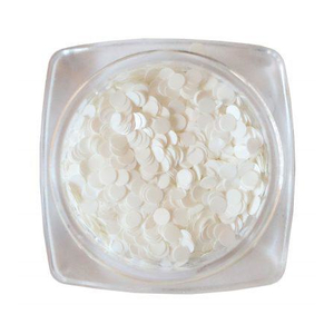 Komilfo диско дизайн №035, белые, 2 мм, (1 г), Цвет: 035