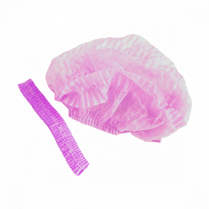 Шапочка одноразовая "Шарлотта", упаковка 100 шт, розовая