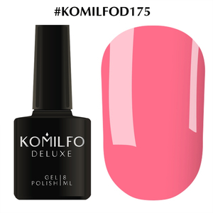 Гель-лак Komilfo Deluxe Series D175 (нежный, насыщенный розовый, эмаль), 8 мл
