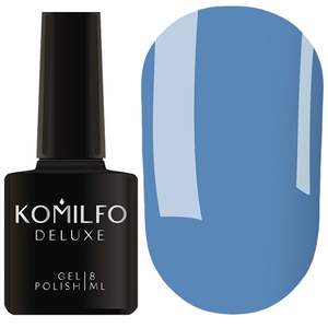 Гель-лак Komilfo Deluxe Series D131 (насыщенный голубой, эмаль), 8 мл