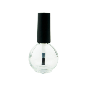 Бутылочка стекло с кисточкой прозрачная шаровидная 10 мл, Объем: 10 мл
, Размер: Шаровидная, Цвет: Прозрачная