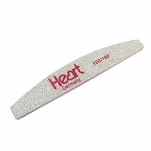 Пилка для нігтів Heart 180/180 Half, Абразивність: 180/180