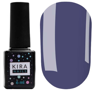 Гель-лак Kira Nails №159 (приглушенный серо-синий, эмаль), 6 мл