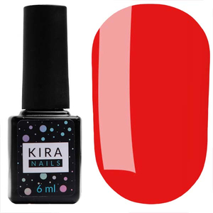 Гель-лак Kira Nails №166 (пікантно-червоний, емаль), 6 мл