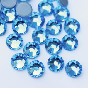 Стразы Aquamarine ss3 (1.3-1.5 мм),100 шт