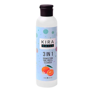 Kira Nails 3 in 1 - средство для снятия липкого слоя, дезинфекции и обезжиривания, 250 мл