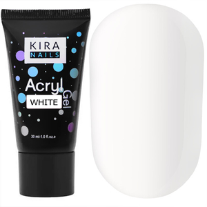 Kira Nails Acryl Gel - White, 30 г, Об`єм: 30 г, Колір: White