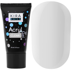 Kira Nails Acryl Gel - Clear, 30 г, Об`єм: 30 г, Колір: Clear