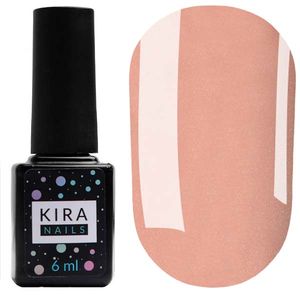 Гель-лак Kira Nails №045 (темно-карамельний з дрібним Шимер), 6 мл