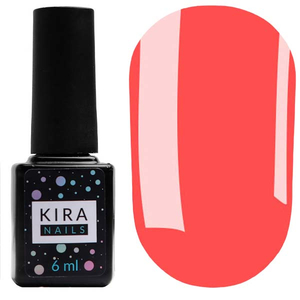 Гель-лак Kira Nails №016 (дуже яскравий малиновий, неоновий), 6 мл