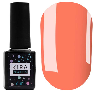 Гель-лак Kira Nails №019 (морковный, неоновый), 6 мл