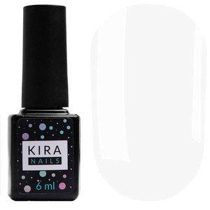 Гель-лак Kira Nails №036 (білий, емаль), 6 мл