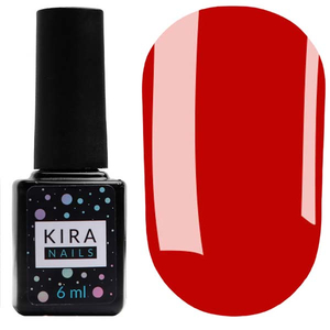 Гель-лак Kira Nails №037 (ярко-красный, эмаль), 6 мл