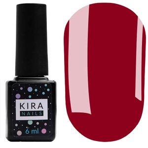 Гель-лак Kira Nails №061 (темный винный, эмаль), 6 мл