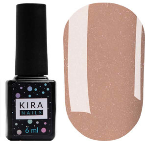Гель-лак Kira Nails №071 (бежево-коричневий з мікроблеском), 6 мл