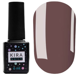 Гель-лак Kira Nails №121 (темно-шоколадний, емаль), 6 мл