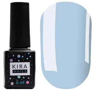 Гель-лак Kira Nails №130 (ніжно-блакитний, емаль), 6 мл