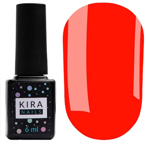 Гель-лак Kira Nails №144 (насыщенный красный, эмаль), 6 мл