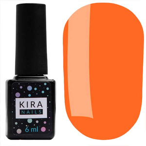 Гель-лак Kira Nails №145 (оранжево-красный, эмаль), 6 мл