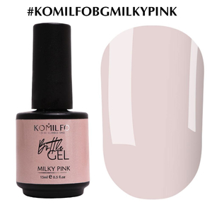 Komilfo Bottle Gel Milky Pink з пензликом, 15 мл, Все варианты для вариаций: Milky Pink