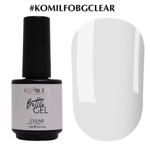 Komilfo Bottle Gel Clear с кисточкой, 15 мл, Цвет: Clear