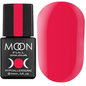 Гель-лак MOON FULL color Gel polish №123 (розовый амарантовый, эмаль), 8 мл