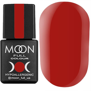 Гель-лак MOON FULL color Gel polish №137 (классический красный, эмаль), 8 мл