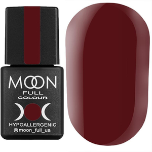 Гель-лак MOON FULL color Gel polish №142 (бургундский, эмаль), 8 мл