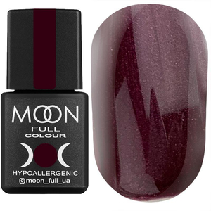 Гель-лак MOON FULL color Gel polish №145 (баклажановый, микроблеск), 8 мл