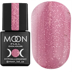 Гель-лак MOON FULL color Gel polish №306 (полупрозрачный розовый с разноцветным шиммером), 8 мл