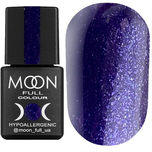 Гель-лак MOON FULL color Gel polish №318 (фиолетовый с серебристым шиммером), 8 мл