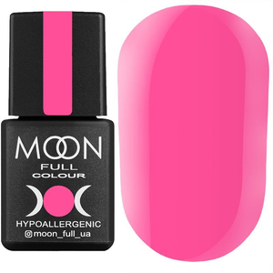 Гель-лак MOON FULL color Gel polish №606 (ярко-розовый, эмаль), 8 мл