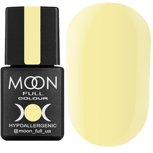 Гель-лак MOON FULL color Gel polish №608 (молочно-горчичный светлый, эмаль), 8 мл