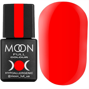 Гель-лак MOON FULL color Gel polish №617 (классический красный, эмаль), 8 мл