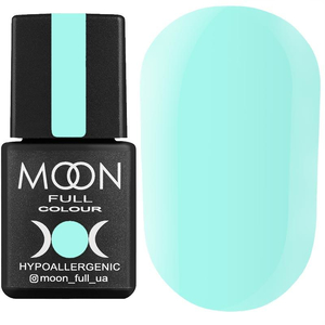 Гель-лак MOON FULL color Gel polish №629 (бело-голубой яркий, эмаль), 8 мл
