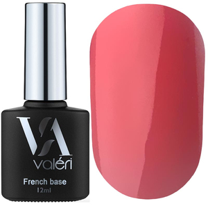 Valeri French base №012 (рожевий, емаль), 12 мл, Об`єм: 12 мл, Все варианты для вариаций: 012