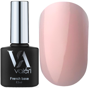 Valeri French base №007 (вершково-рожевий, емаль), 12 мл, Об`єм: 12 мл, Все варианты для вариаций: 007