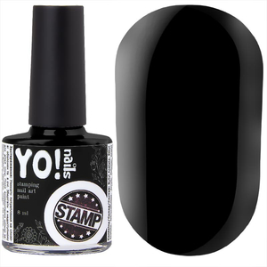 Фарба для стемпінга YO! Nails STAMP №1, 8 мл, Колір: 1