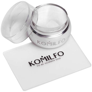 Komilfo штамп і скрапер (прозорий) 5 * 7 см