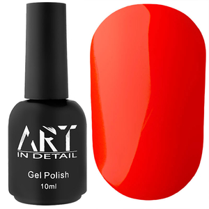 Гель-лак ART Neon N004 (червоний, неоновий), 10 мл, Об`єм: 10 мл, Колір: 004
