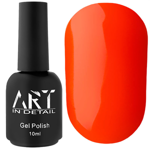 Гель-лак ART Neon N005 (коралово-оранжевий, неоновий), 10 мл, Об`єм: 10 мл, Колір: 005