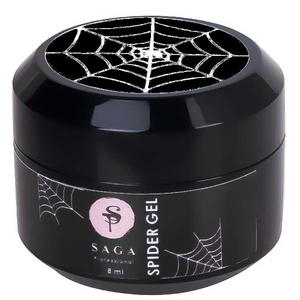 Гель-павутинка SAGA Spider Gel (чорний) 8 мл, Колір: Чорний