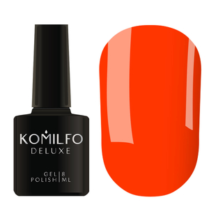 Гель-лак Komilfo Kaleidoscopic Collection K006 (морковно-красный, неоновый), 8 мл, Объем: 8 мл
, Цвет: K006