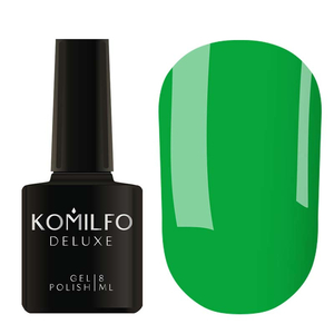 Гель-лак Komilfo Kaleidoscopic Collection K017 (зелений, неоновий), 8 мл, Об`єм: 8 мл
, Колір: 017